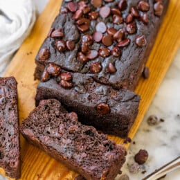 Chocolate Oat Flour Banana Bread