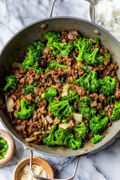 Ground Beef and Broccoli Stir Fry