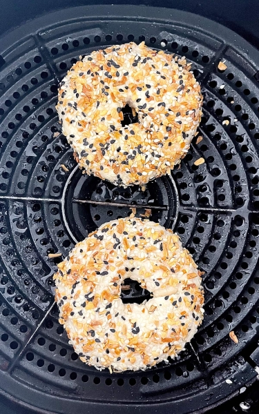 High Protein Bagels with Cottage Cheese