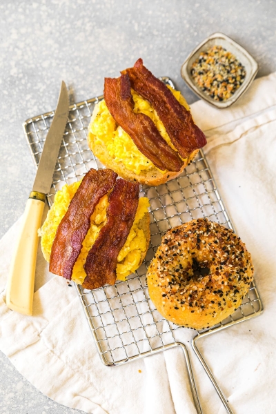 High-Protein Egg Bagels