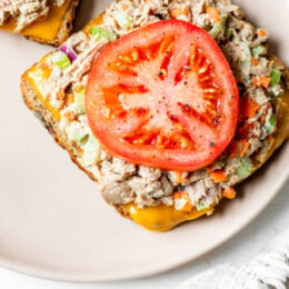 Open-Faced Tuna Melt Sandwich Recipe