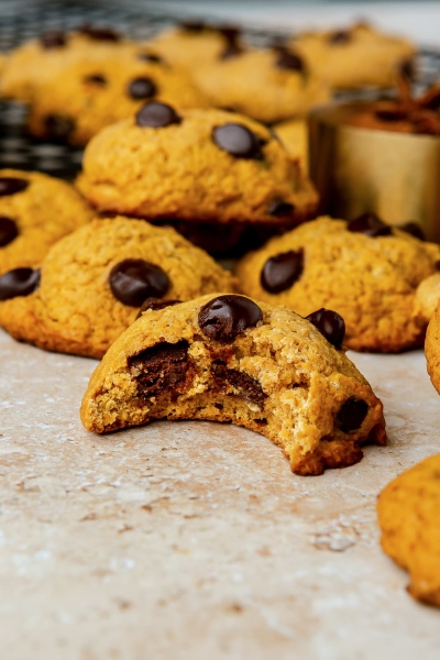 Pumpkin Chocolate Chip Cookies - Soft & Easy!