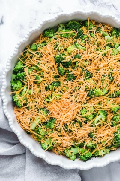 Crustless Broccoli Cheddar Quiche