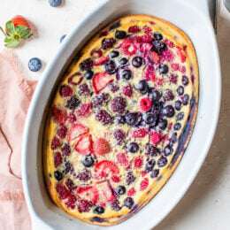 Flaugnarde of Mixed Berries (Clafoutis)