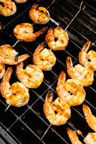 Garlic Butter Grilled Shrimp