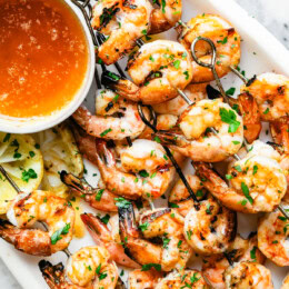 Garlic Butter Grilled Shrimp