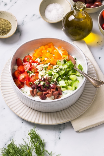 Greek Cottage Cheese Bowl