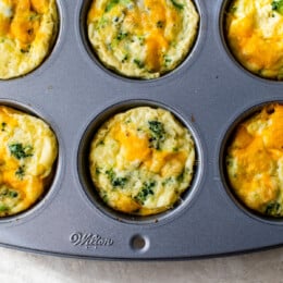 Broccoli and Cheese Egg Muffins