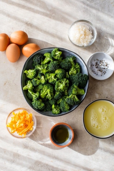 Broccoli and Cheese Egg Muffins