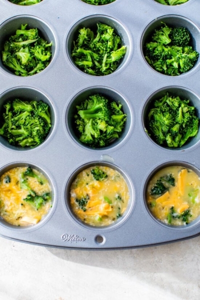 Broccoli and Cheese Egg Muffins