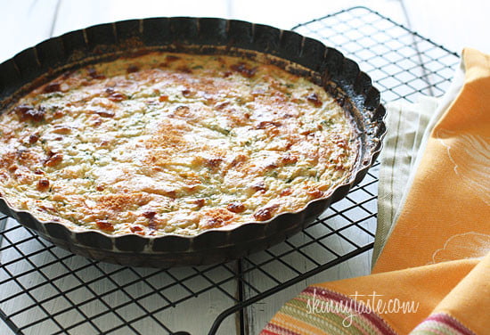 Crust-less Summer Zucchini Pie