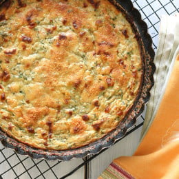 Crust-less Summer Zucchini Pie