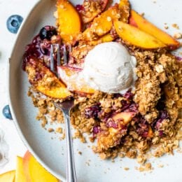 Peach Blueberry Crisp