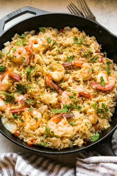 Shrimp and Rice (Arroz Con Camarones)