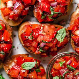 Bruschetta with Tomato and Basil