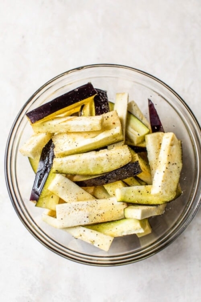 Crispy Eggplant Sticks (Baked or Air Fryer)