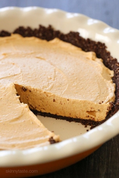 Pumpkin Spice No-Bake Cheesecake