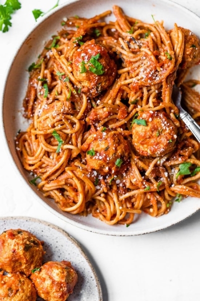 Instant Pot Spaghetti and Turkey Meatballs