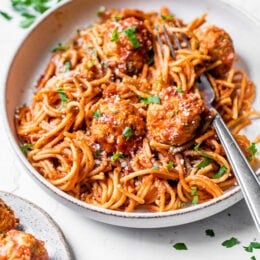 Instant Pot Spaghetti and Turkey Meatballs