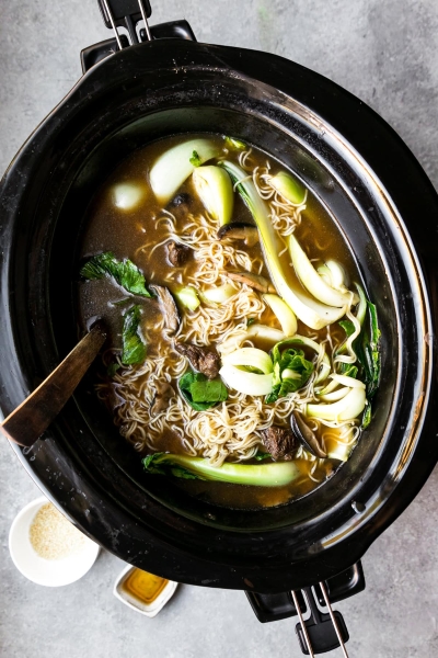 Slow Cooker Ramen with Beef