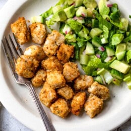 Air Fryer Breaded Chicken Breast Bites