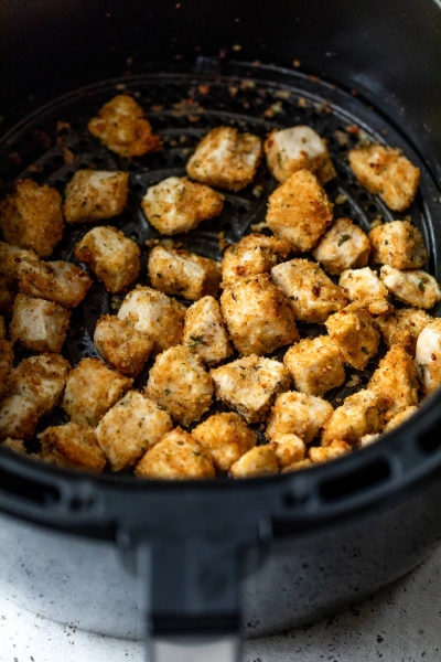 Air Fryer Breaded Chicken Breast Bites