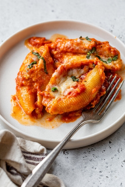 Cottage Cheese Stuffed Shells