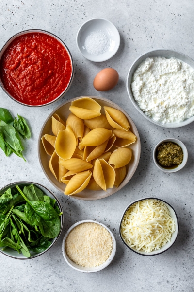 Cottage Cheese Stuffed Shells