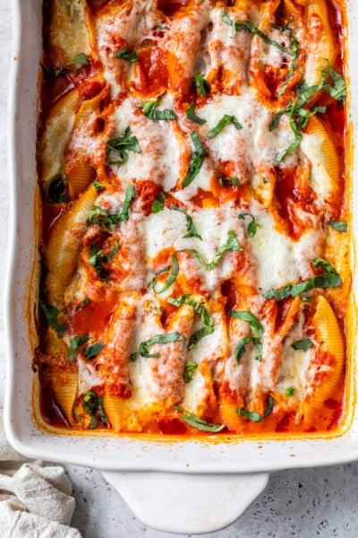 Cottage Cheese Stuffed Shells