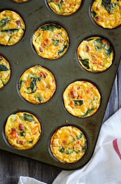 Petite Crust-less Quiche