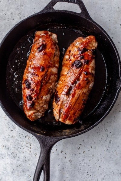 Pork Tenderloin with Cherry Sauce