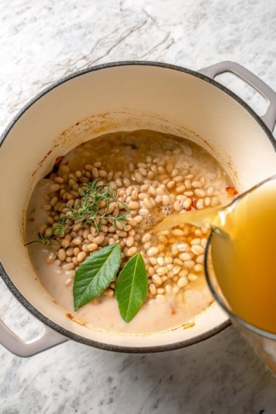 Navy Bean Soup (Stovetop, Crockpot, and Instant Pot Options)