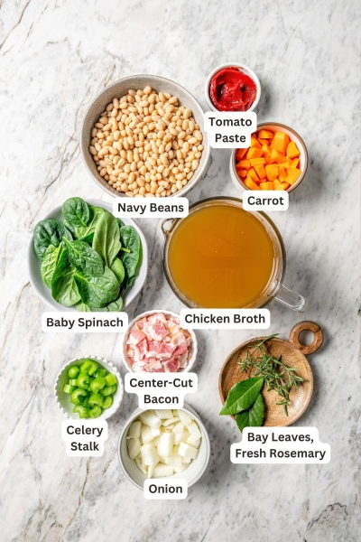 Navy Bean Soup (Stovetop, Crockpot, and Instant Pot Options)