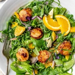 Pan Seared Scallop Salad With Citrus Vinaigrette