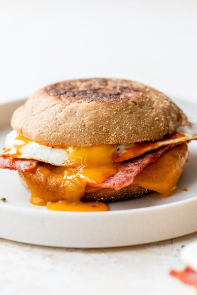 English Muffin Breakfast Sandwich