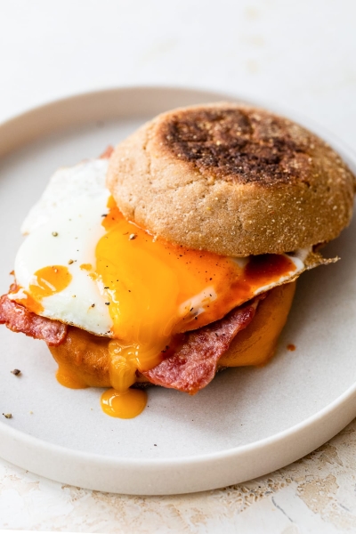 English Muffin Breakfast Sandwich