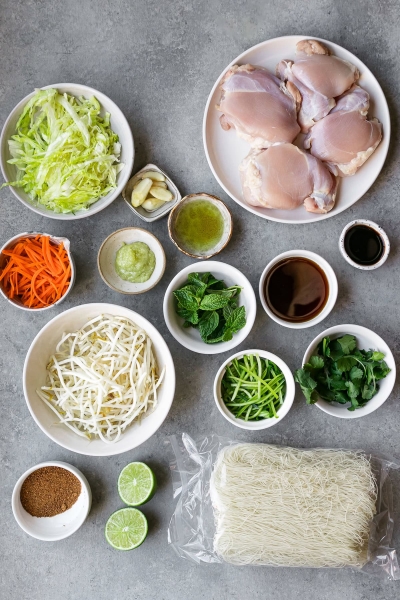 Lemongrass Chicken Noodle Bowls