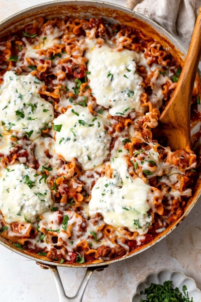 One-Skillet Lasagna | High-Protein Dinner Idea