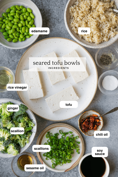 Pan Seared Tofu Bowls