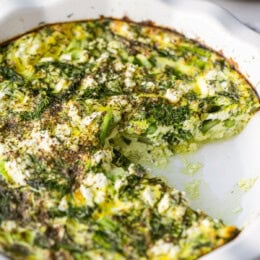 Spring Vegetable Crustless Quiche