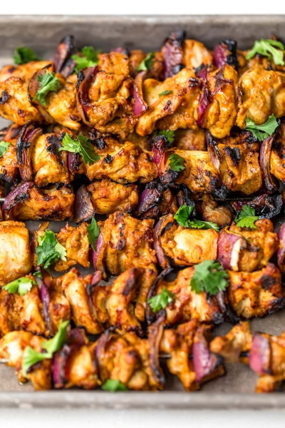 Chicken Tikka – Grilled Tikka Kebab Skewers
