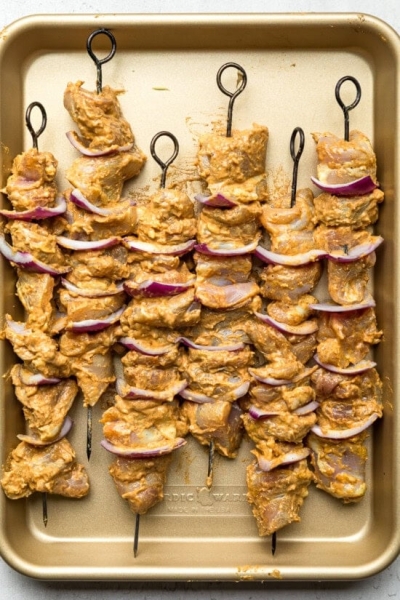 Chicken Tikka – Grilled Tikka Kebab Skewers