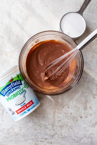 Chocolate Frozen Yogurt in the Ninja™ CREAMi®