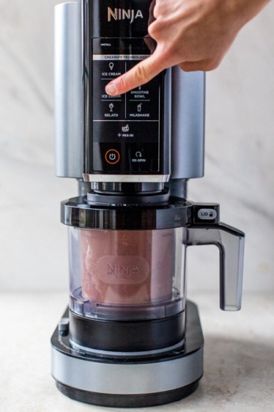 Chocolate Frozen Yogurt in the Ninja™ CREAMi®