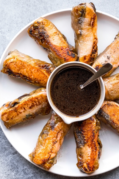 Crispy Salmon Spring Rolls (Gluten-Free!)